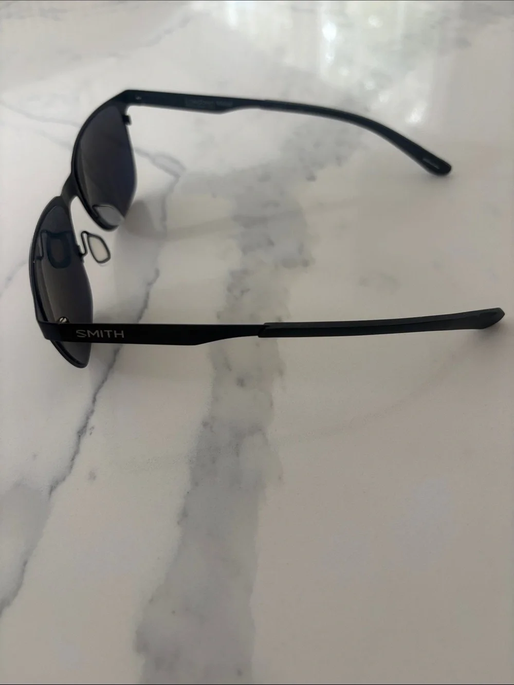 SMITH Men's Black Polarized Frameless-Style Sunglasses